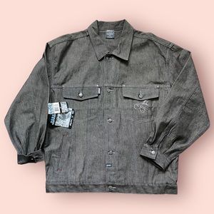 School of Hard Knocks SHOK, Men’s Vintage 90s, Bullet Bulldog Denim Jacket, XL